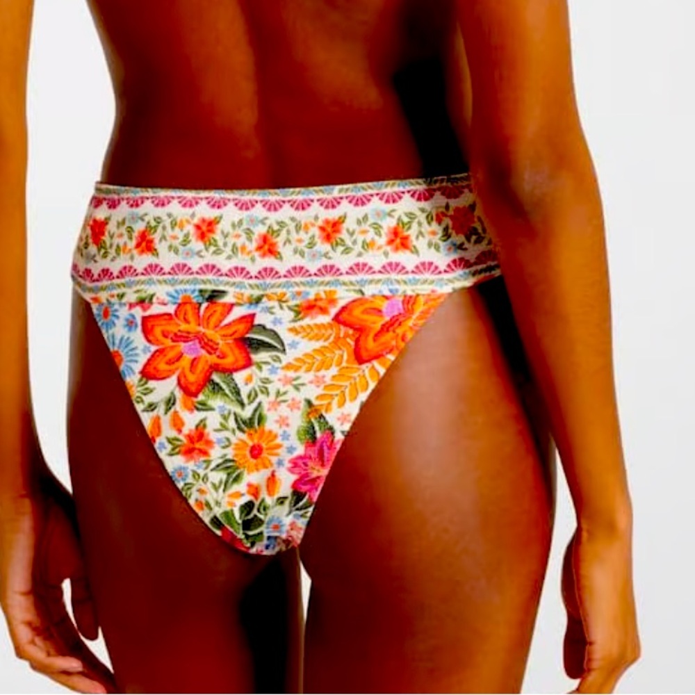 Farm Rio Bloom Garden Bikini Bottom L NWT
